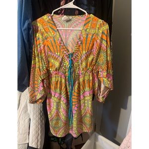 Trina turk Beach cover up for a funky retro top